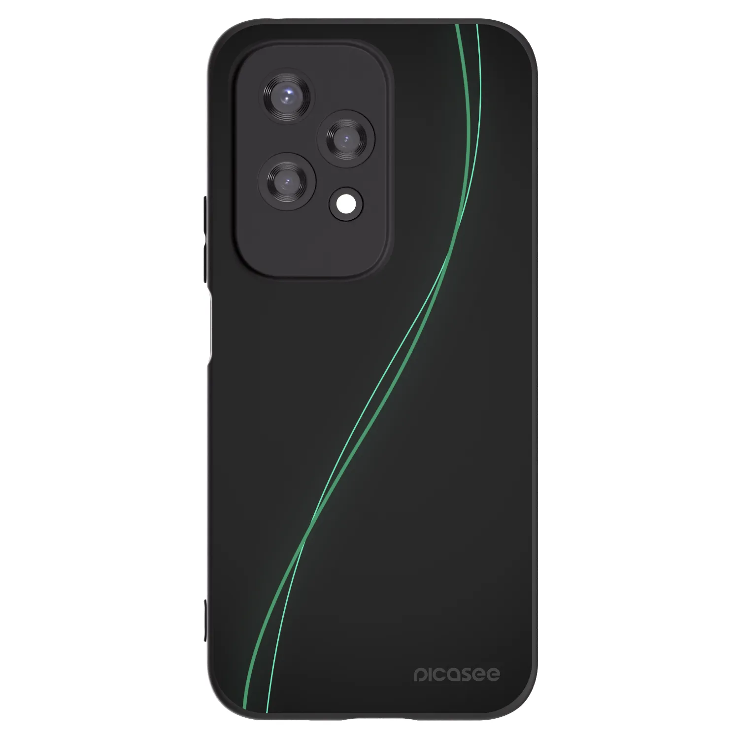 Picasee husă neagră din silicon pentru Honor 200 Lite - Be Different