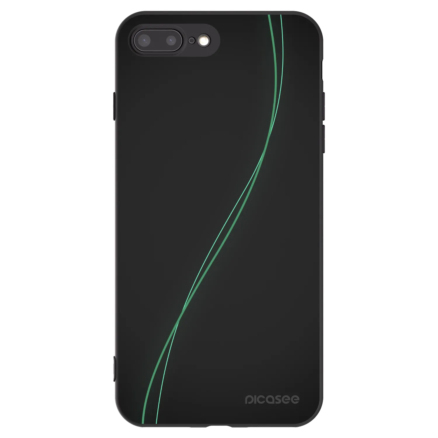 Picasee husă neagră din silicon pentru Apple iPhone 8 Plus - Be Different