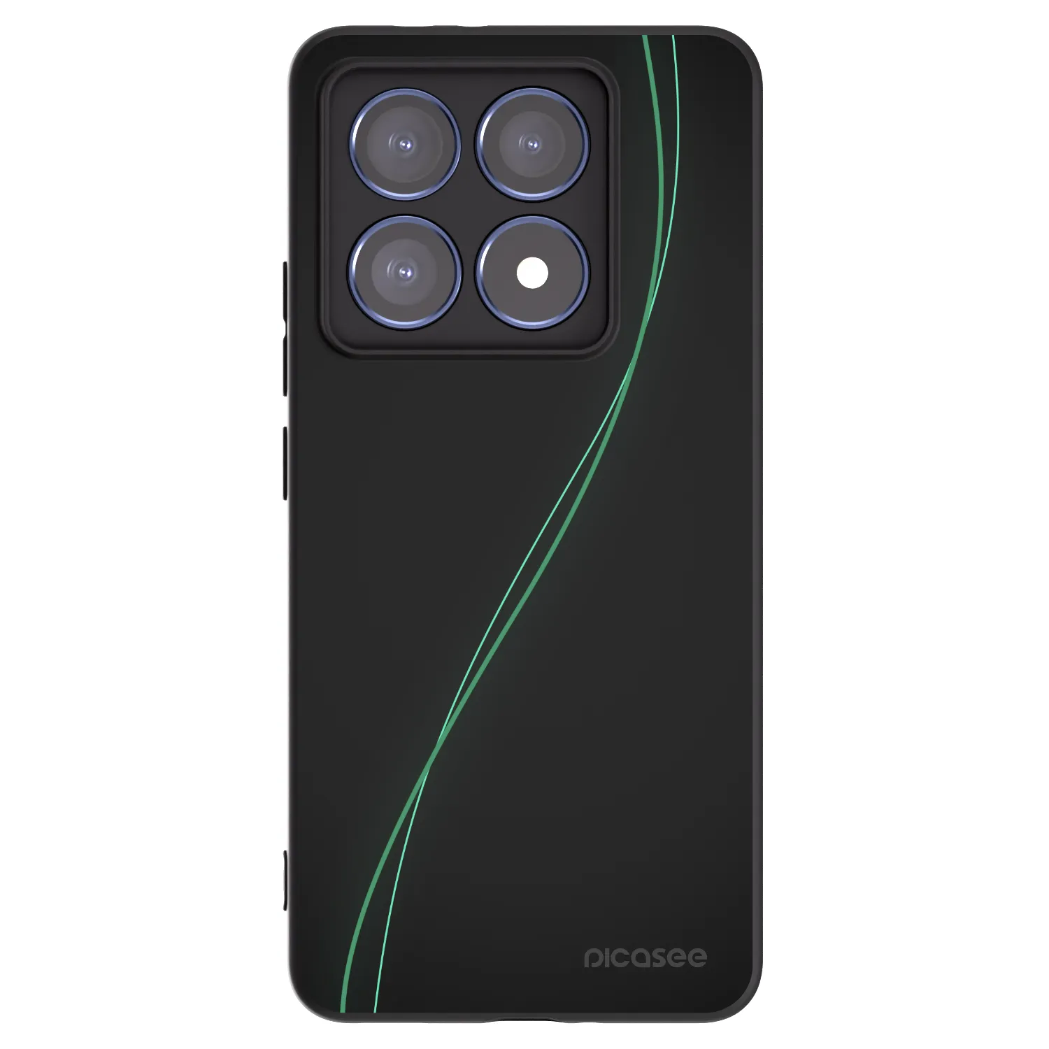 Picasee husă neagră din silicon pentru Xiaomi 14T Pro - Be Different