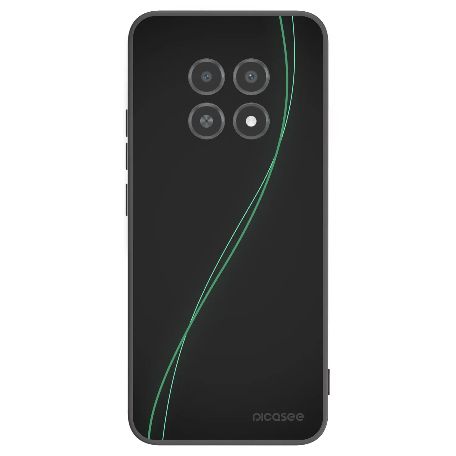 Picasee husă neagră din silicon pentru Realme 12X - Be Different