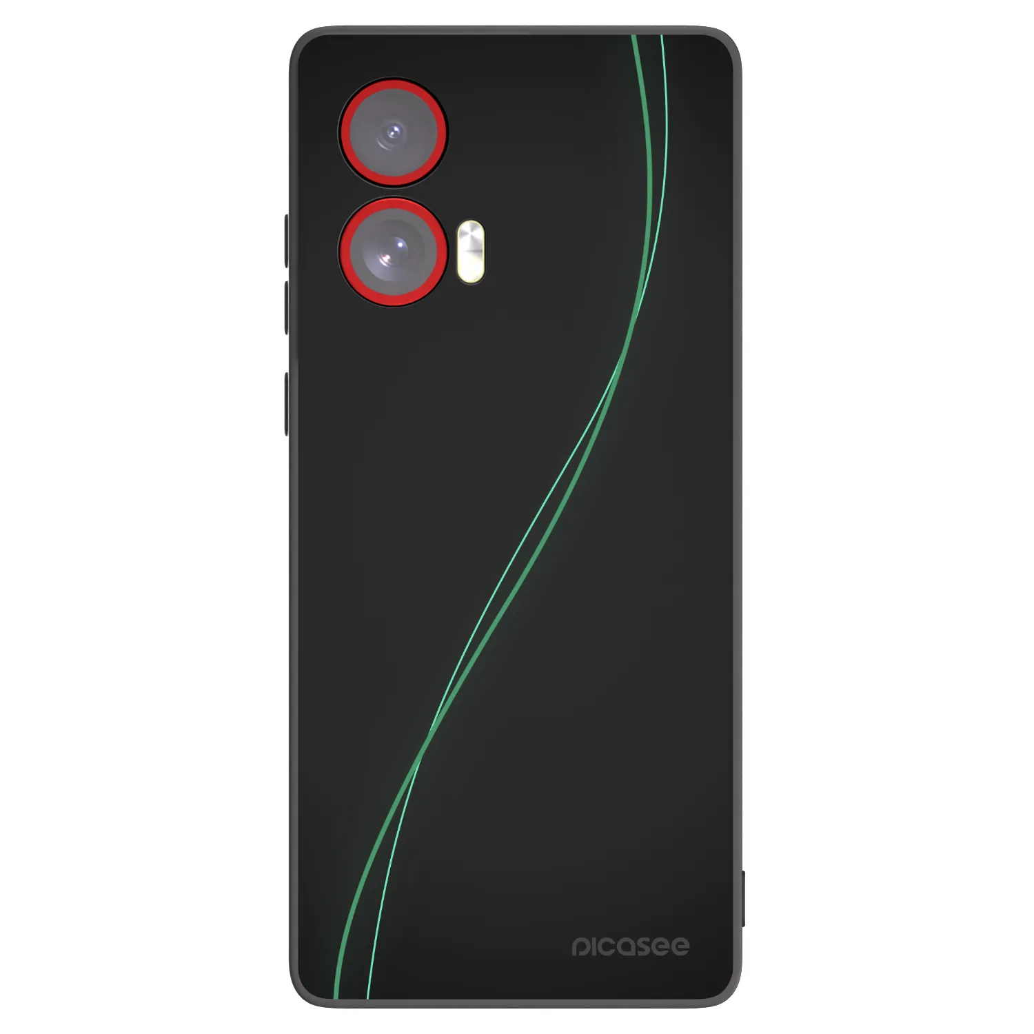 Picasee husă neagră din silicon pentru Motorola Edge 50 Fusion - Be Different