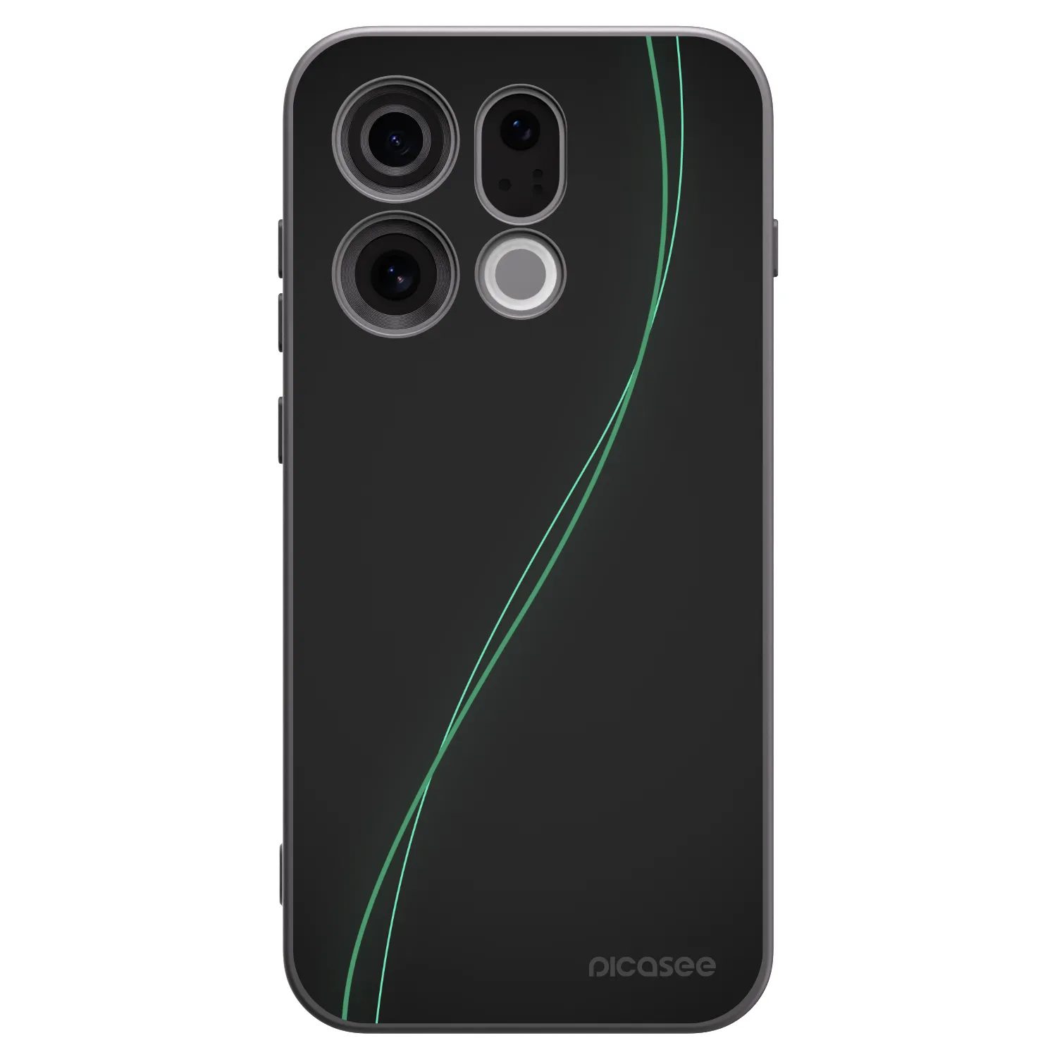 Picasee husă neagră din silicon pentru OPPO Find X9 - Be Different