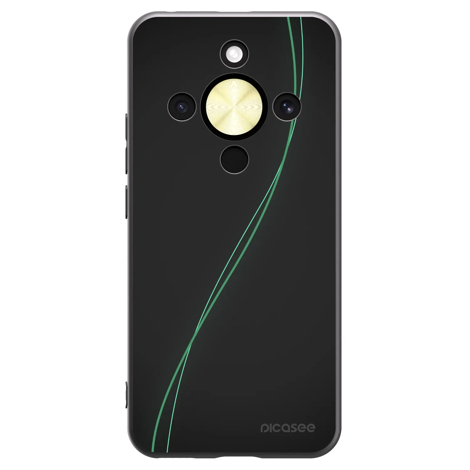Picasee husă neagră din silicon pentru Honor Magic8 Lite 5G - Be Different