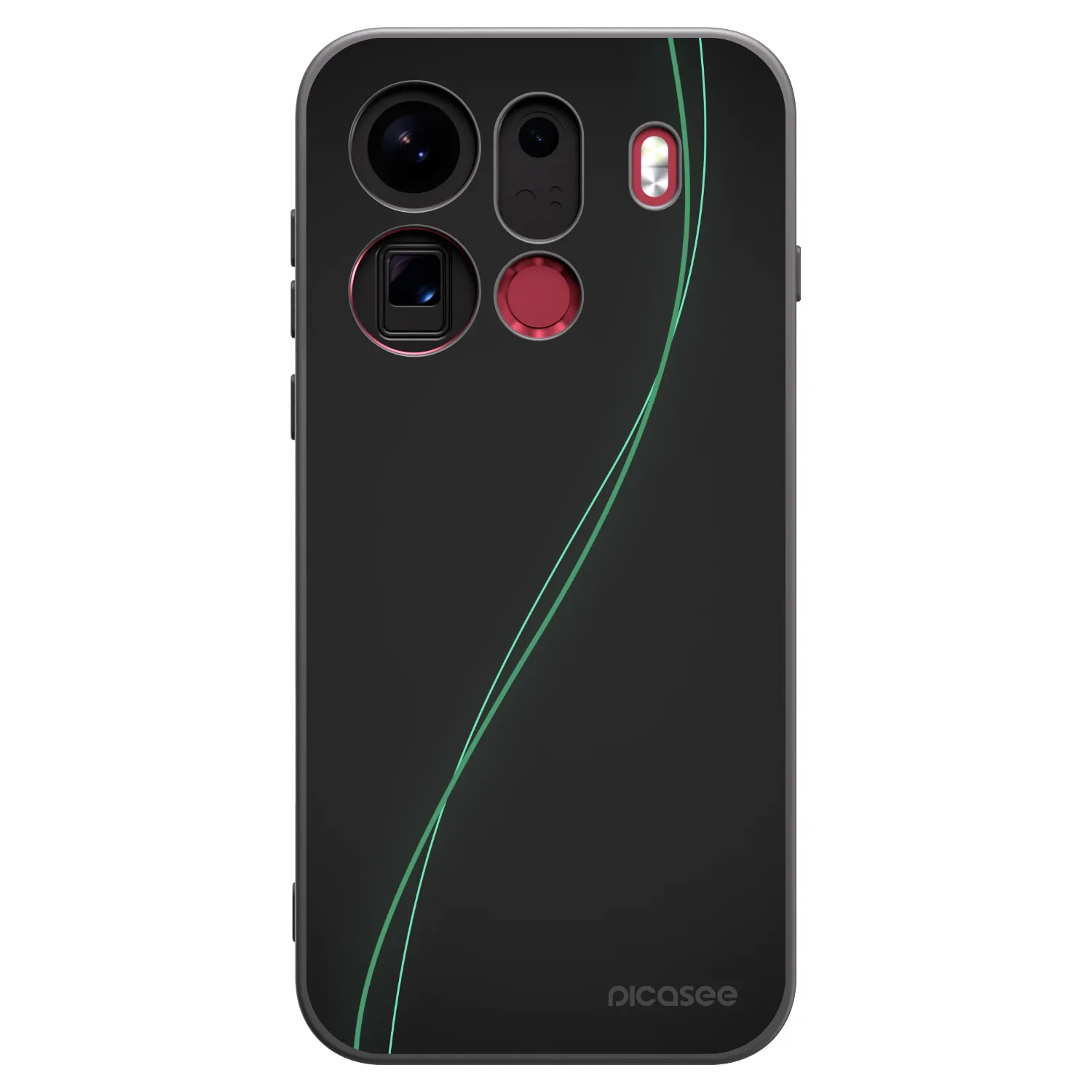 Picasee husă neagră din silicon pentru OPPO Find X9 Pro - Be Different