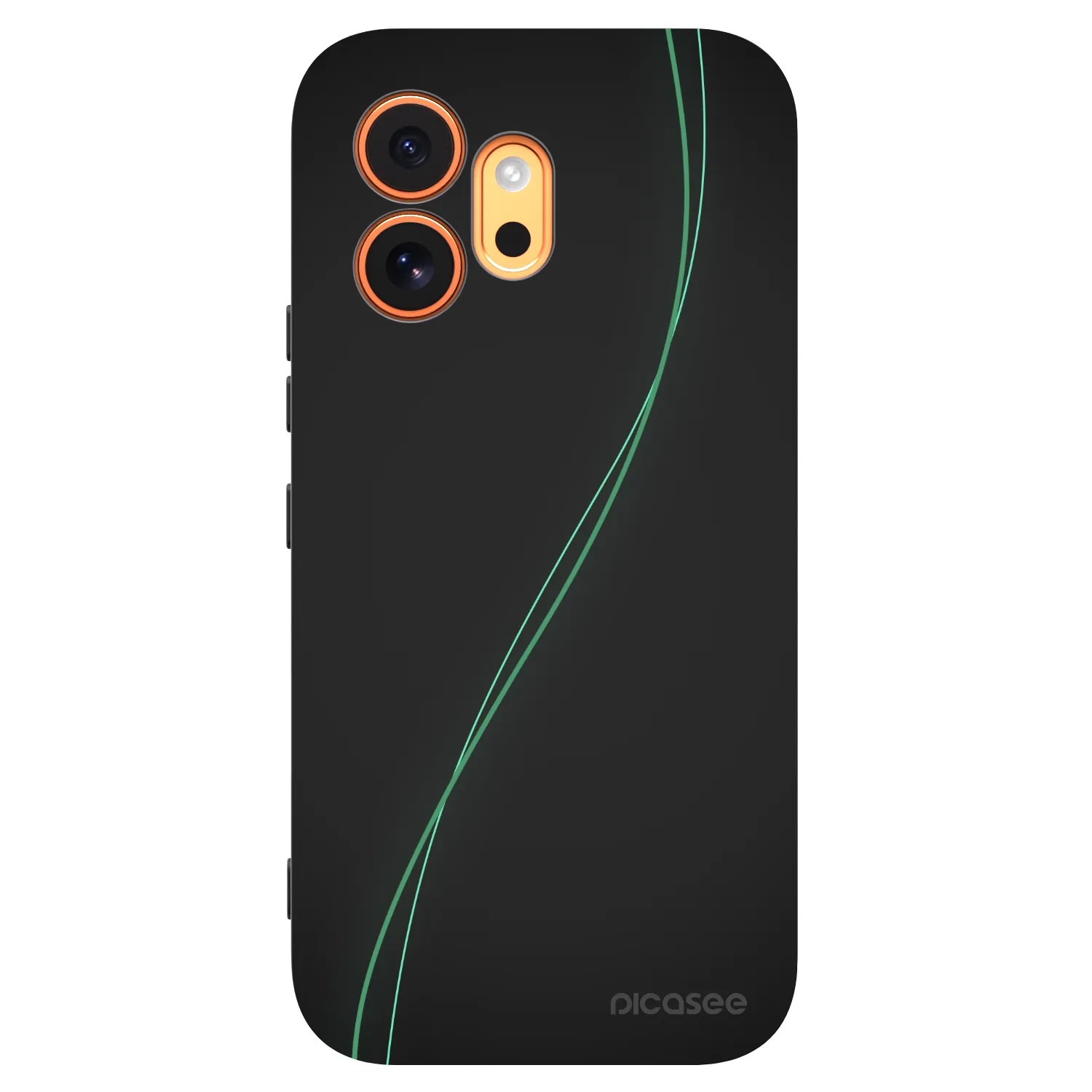 Picasee husă neagră din silicon pentru Honor 600 - Be Different