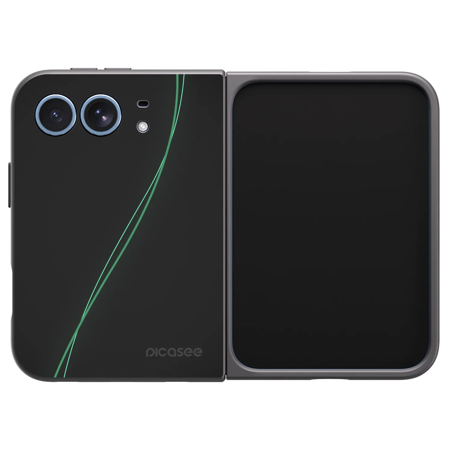 Picasee husă neagră din silicon pentru Apple iPhone Duo - Be Different