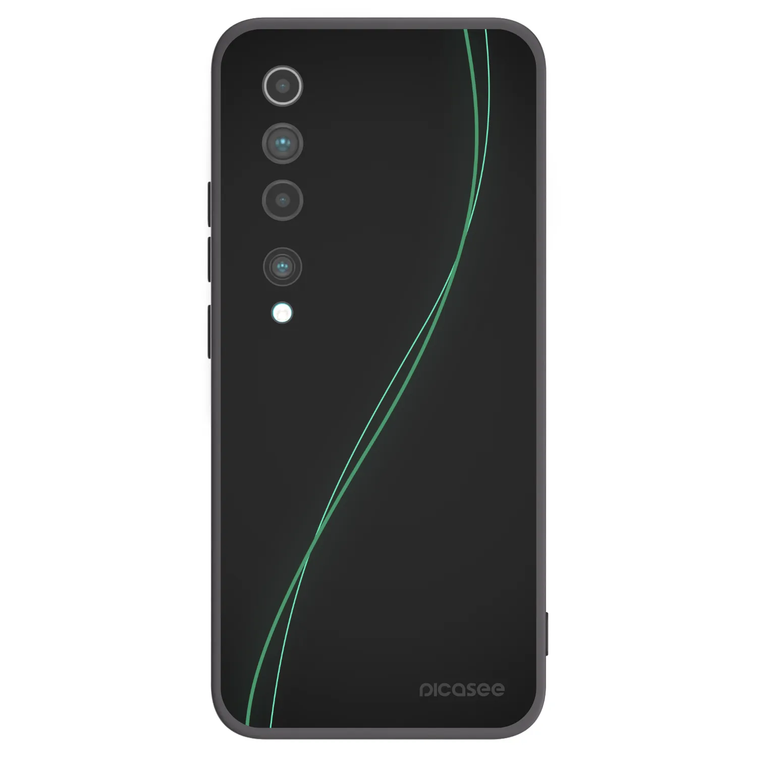 Picasee husă neagră din silicon pentru Xiaomi Mi 10 - Be Different