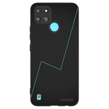 Picasee husă neagră din silicon pentru Realme C21Y - Consistency