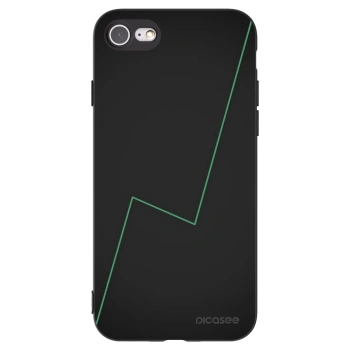 Picasee husă neagră din silicon pentru Apple iPhone 8 - Consistency