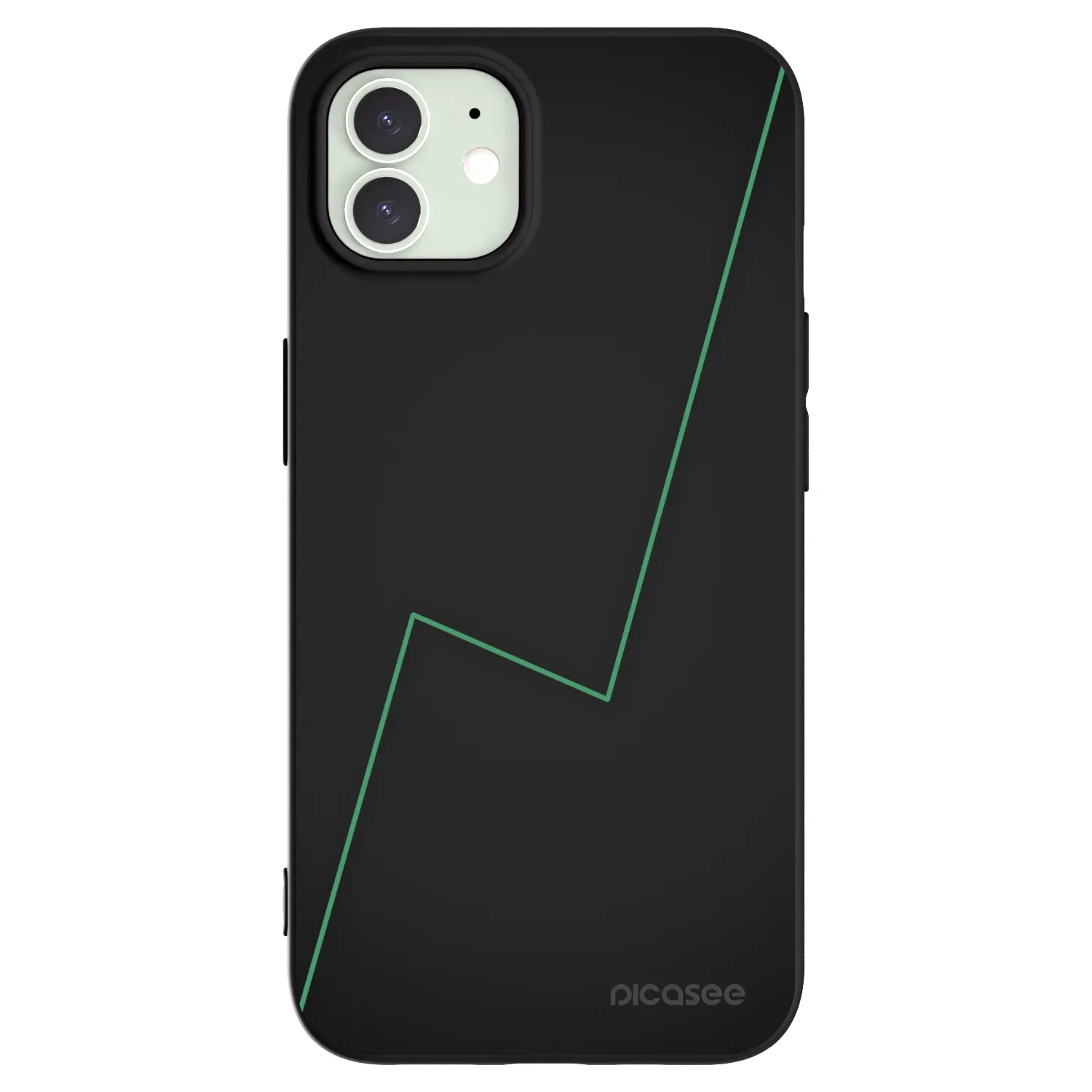 Picasee husă neagră din silicon pentru Apple iPhone 12 - Consistency