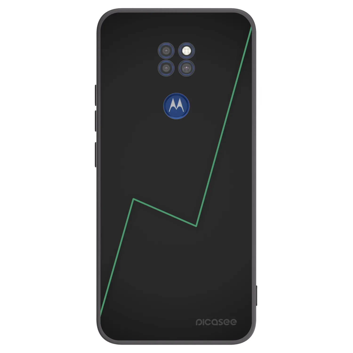 Picasee husă neagră din silicon pentru Motorola Moto G9 Play - Consistency