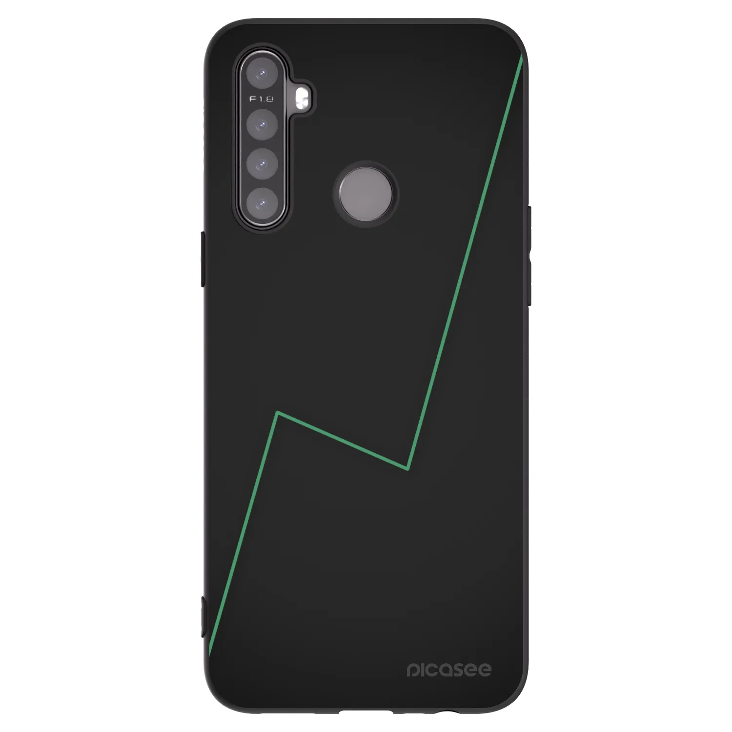 Picasee husă neagră din silicon pentru Realme 6i - Consistency