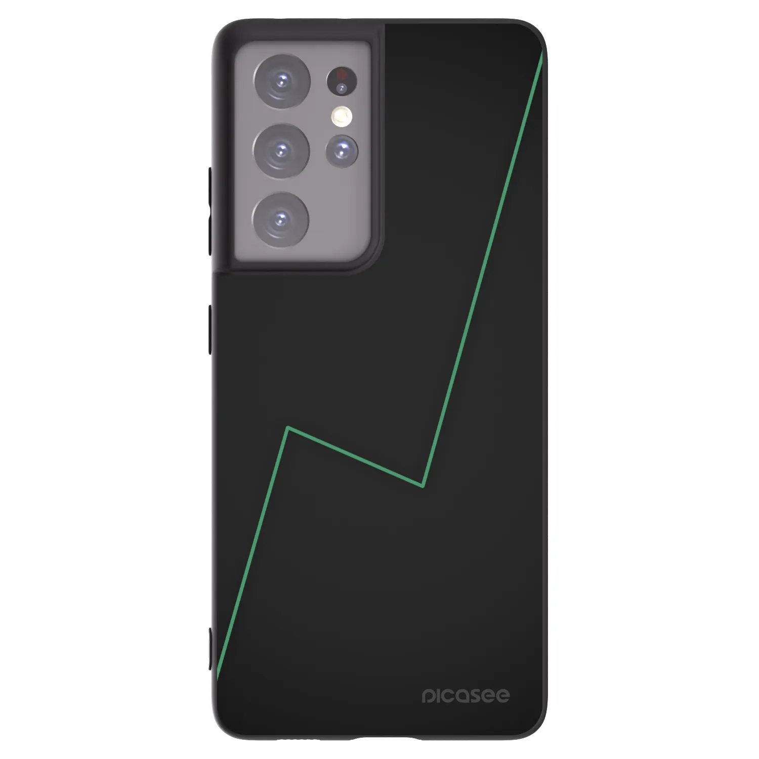 Picasee husă neagră din silicon pentru Samsung Galaxy S21 Ultra 5G G998B - Consistency