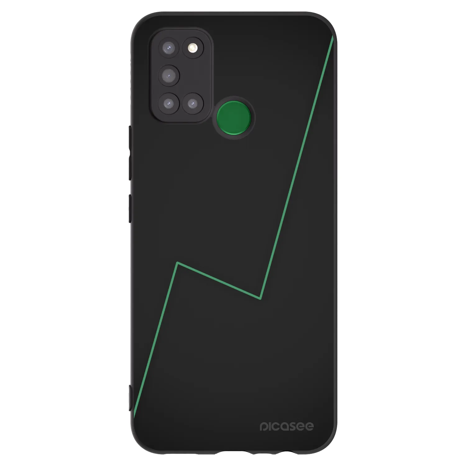 Picasee husă neagră din silicon pentru Realme 7i - Consistency