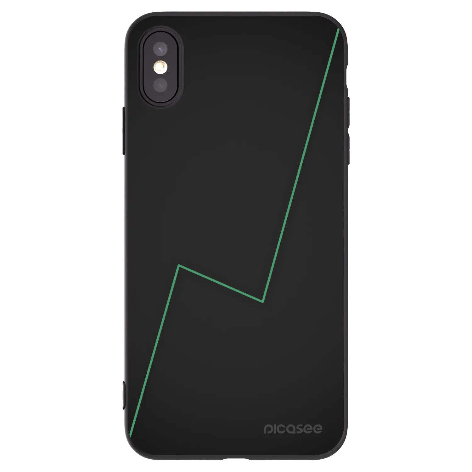 Picasee husă neagră din silicon pentru Apple iPhone XS Max - Consistency