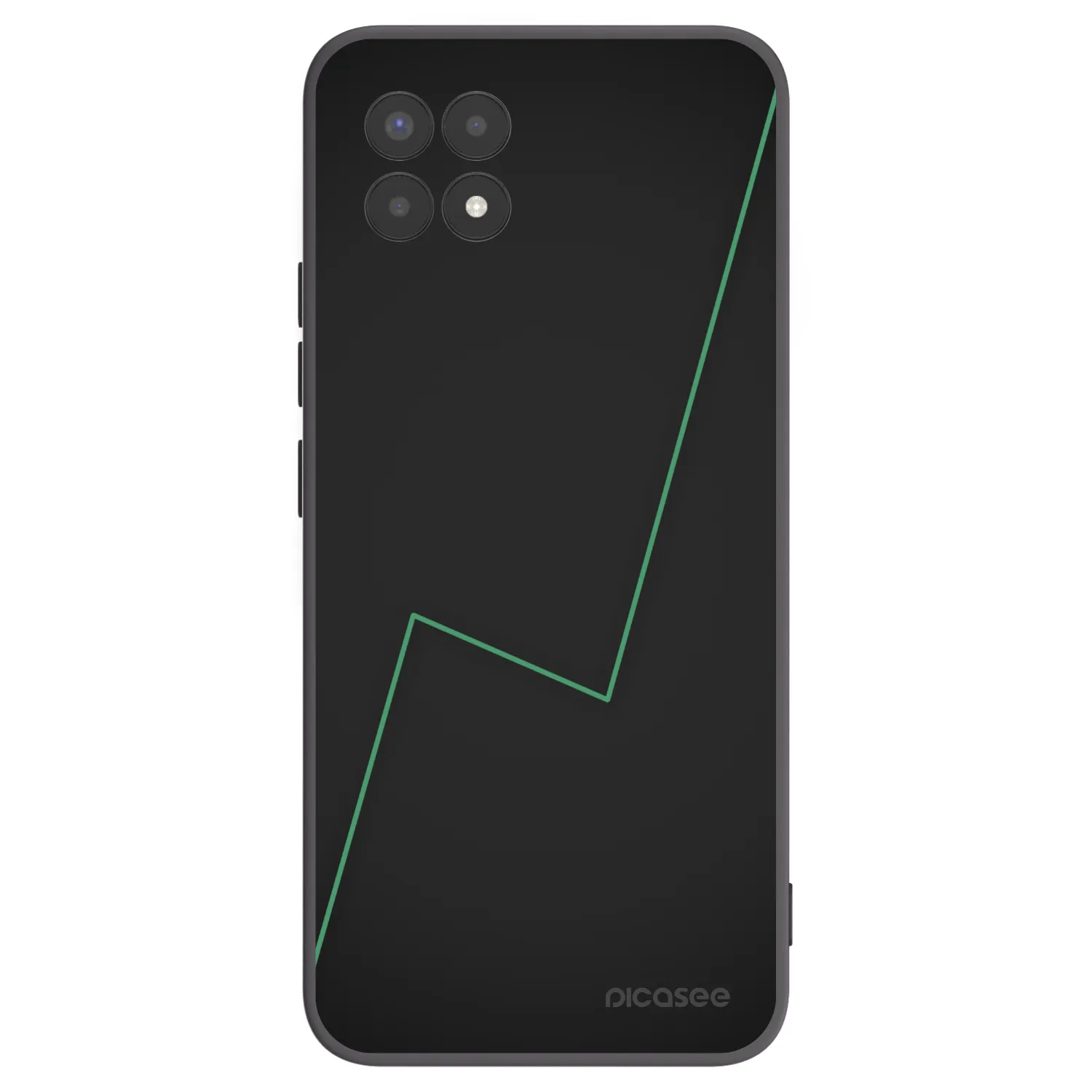 Picasee husă neagră din silicon pentru Realme 8i - Consistency