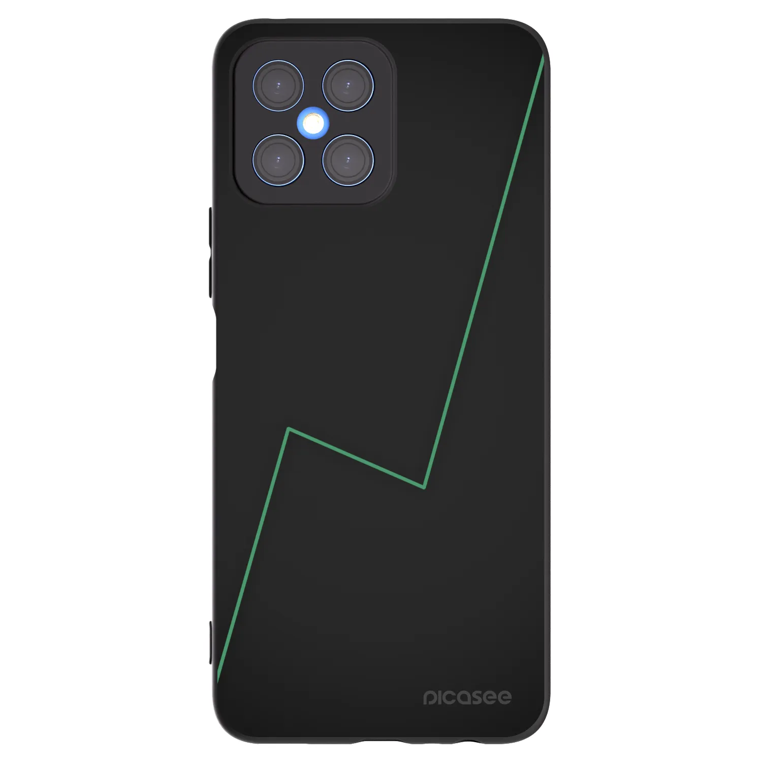 Picasee husă neagră din silicon pentru Honor X8 4G - Consistency