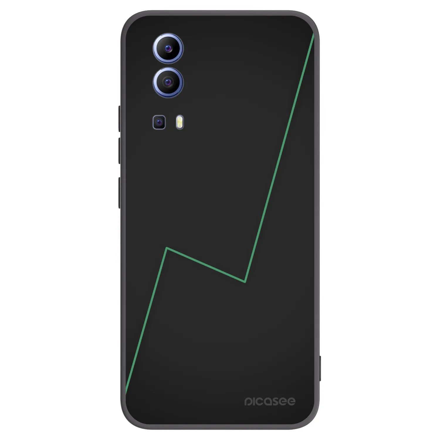 Picasee husă neagră din silicon pentru Vivo Y52 5G - Consistency
