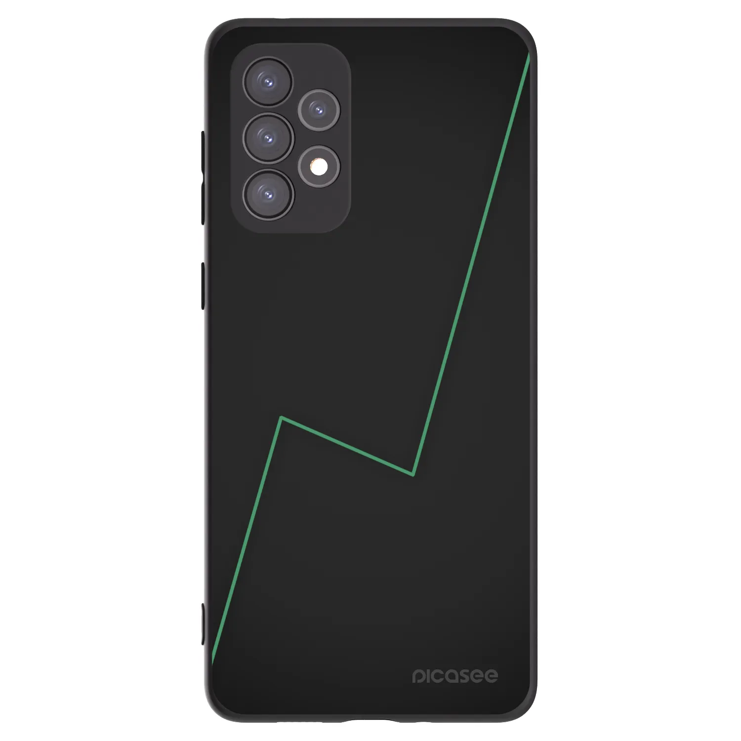 Picasee husă neagră din silicon pentru Samsung Galaxy A73 5G - Consistency