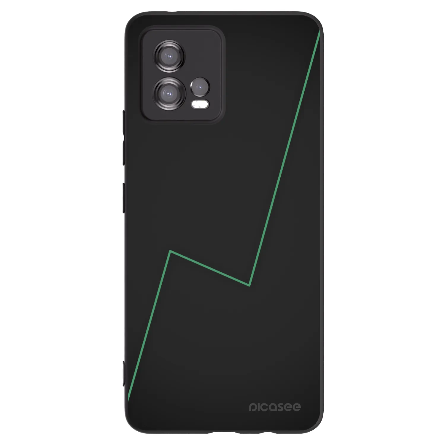 Picasee husă neagră din silicon pentru Motorola Moto G72 - Consistency