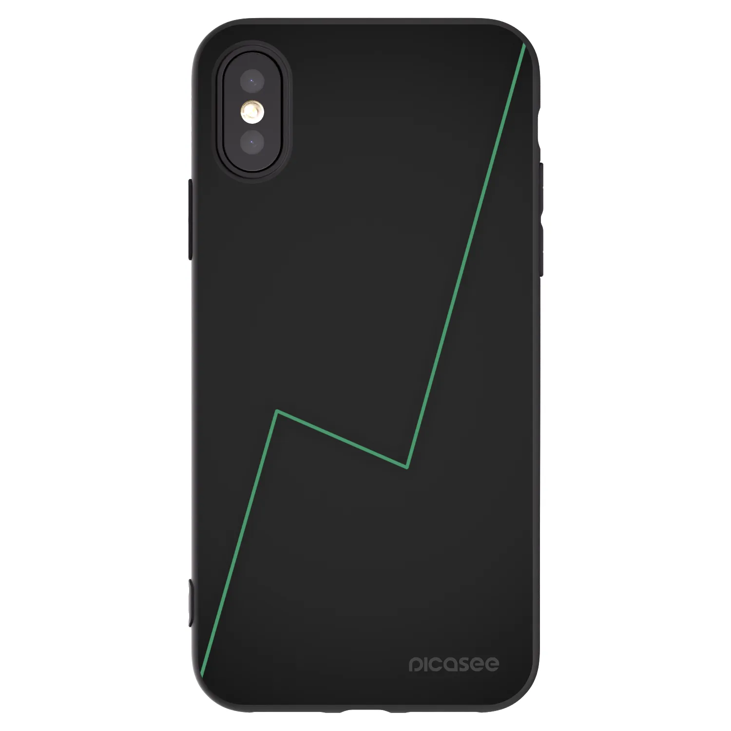 Picasee husă neagră din silicon pentru Apple iPhone X/XS - Consistency