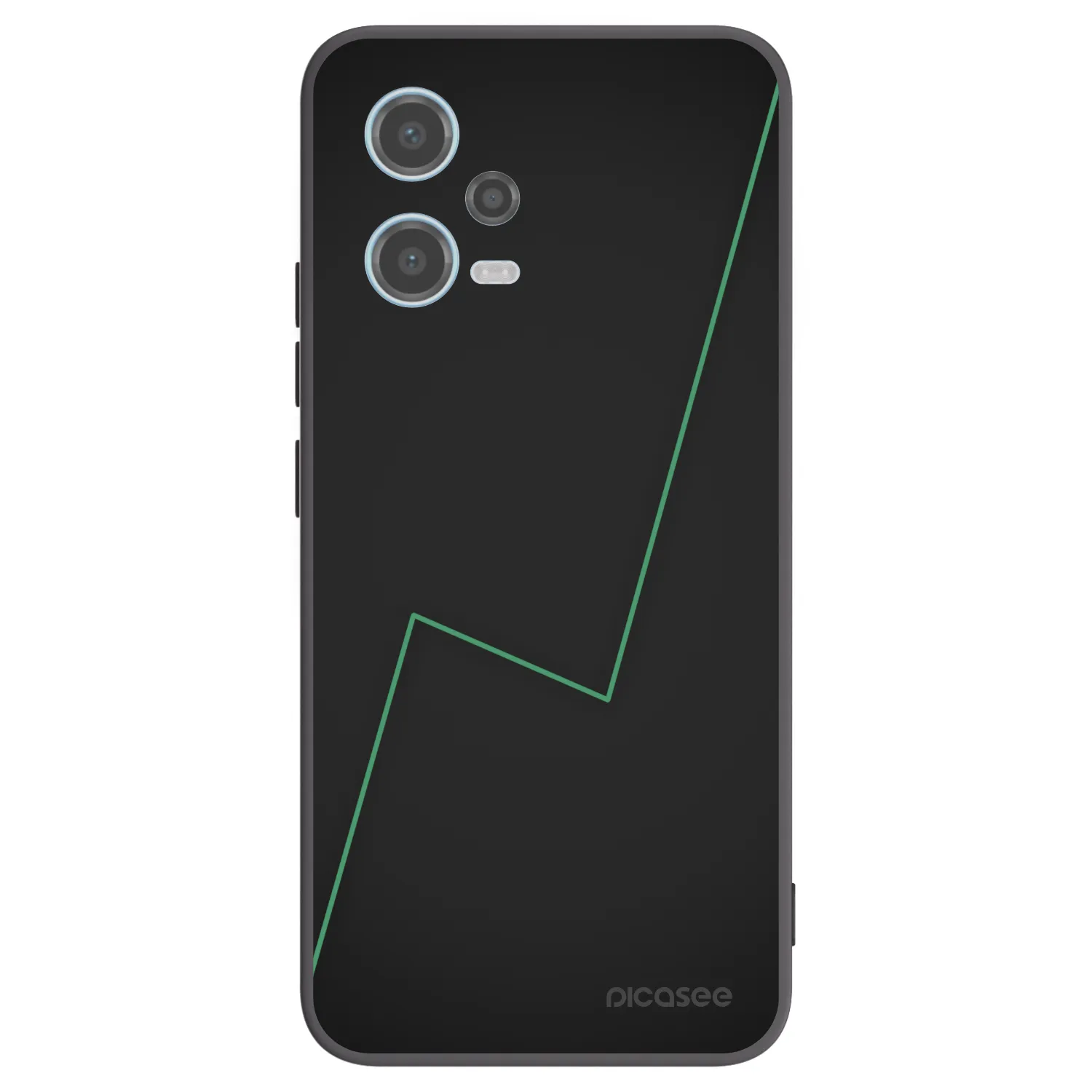 Picasee husă neagră din silicon pentru Xiaomi Redmi Note 12 5G - Consistency