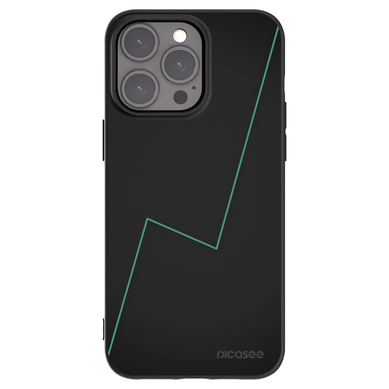 Picasee husă neagră din silicon pentru Apple iPhone 15 Pro Max - Consistency