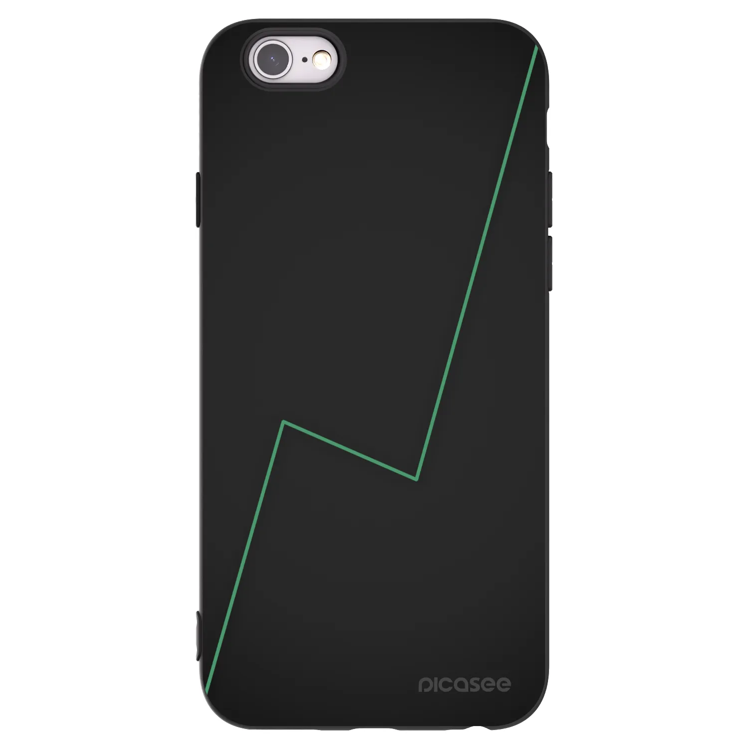 Picasee husă neagră din silicon pentru Apple iPhone 6/6S - Consistency