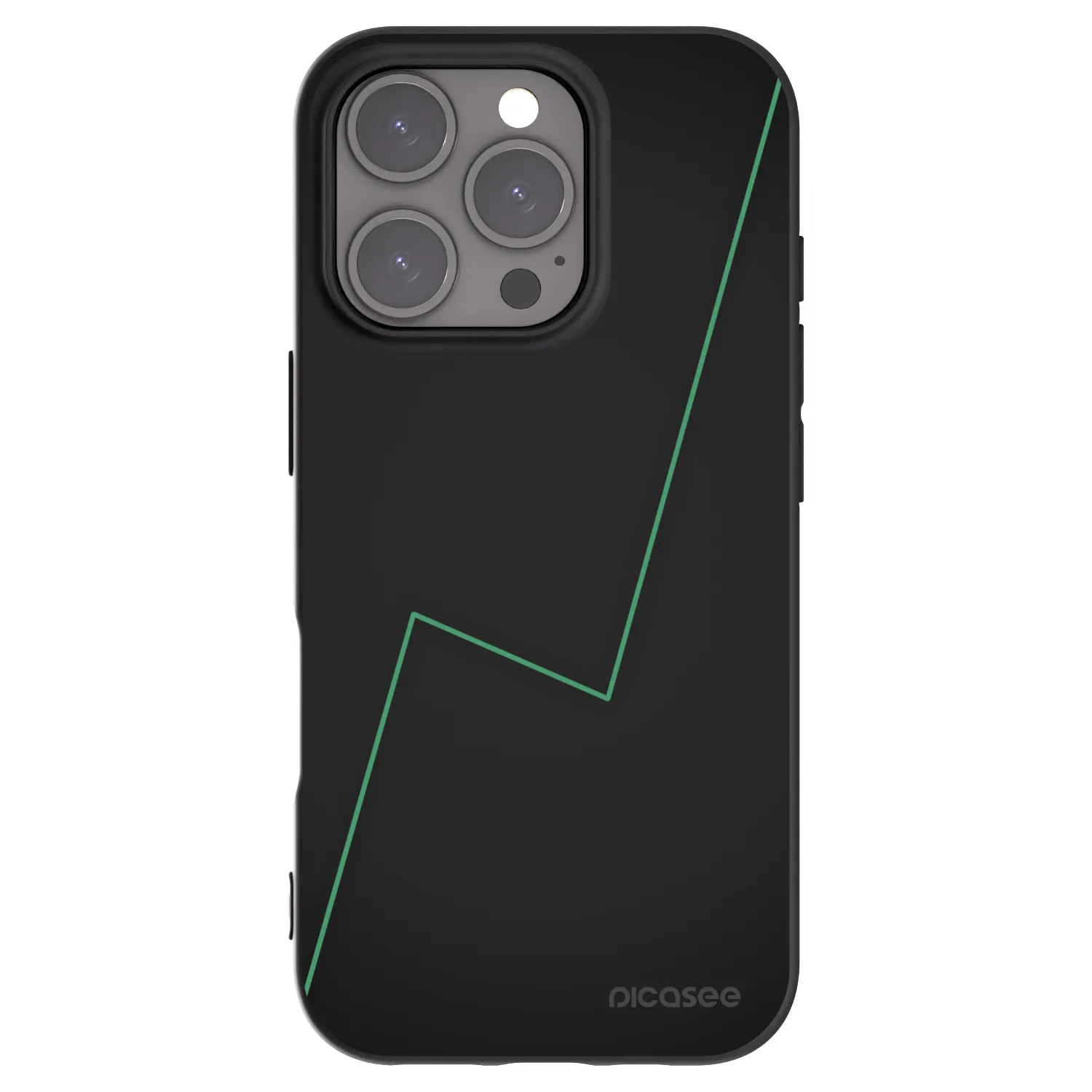 Picasee husă neagră din silicon pentru Apple iPhone 16 Pro - Consistency