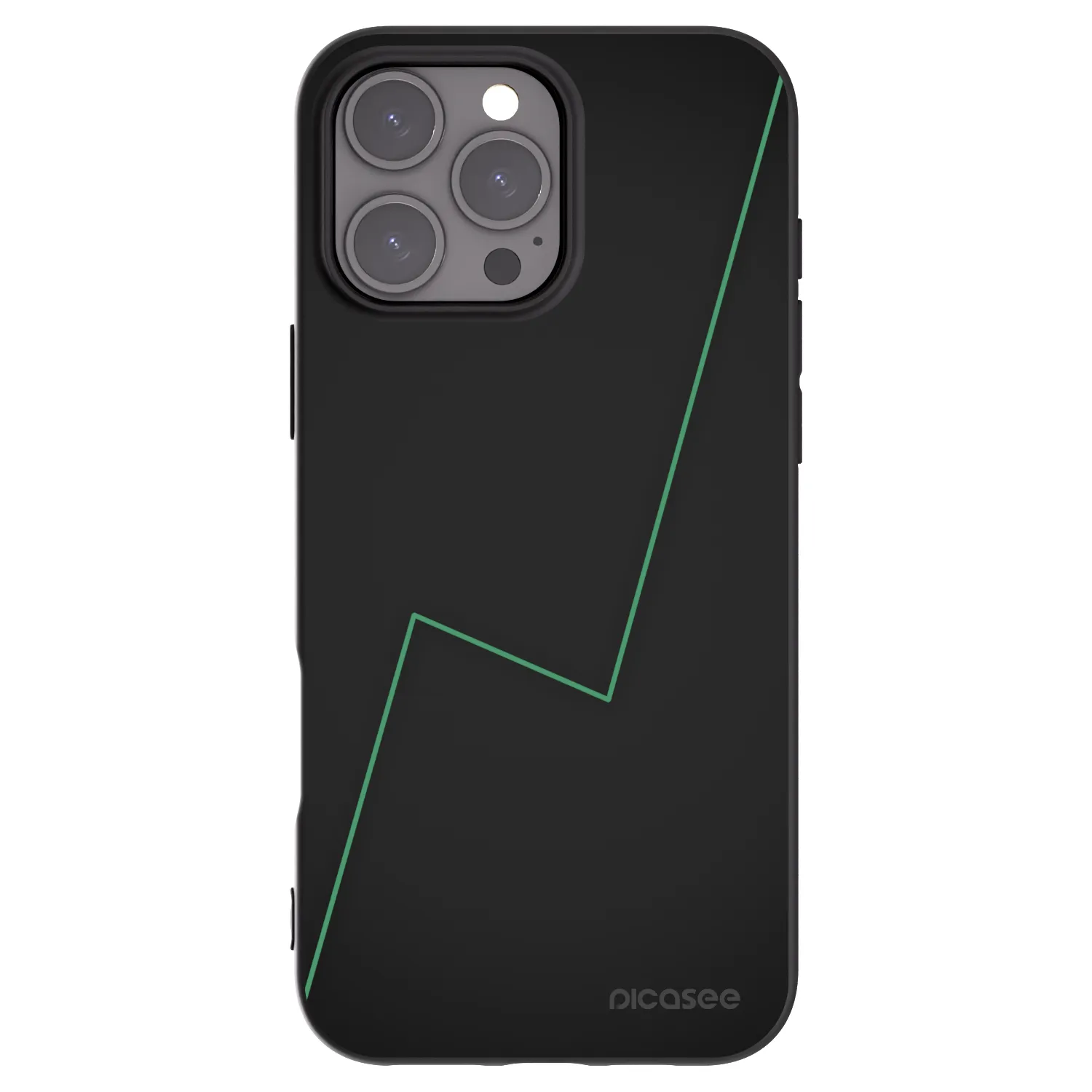 Picasee husă neagră din silicon pentru Apple iPhone 16 Pro Max - Consistency