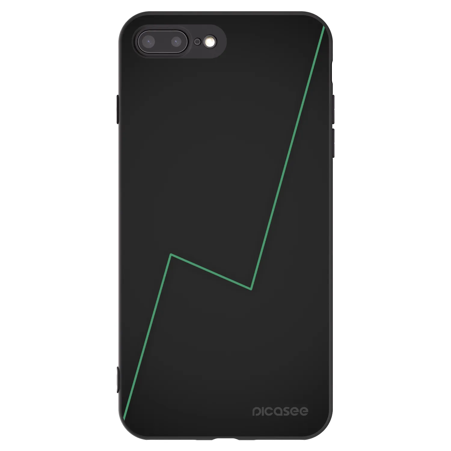 Picasee husă neagră din silicon pentru Apple iPhone 7 Plus - Consistency