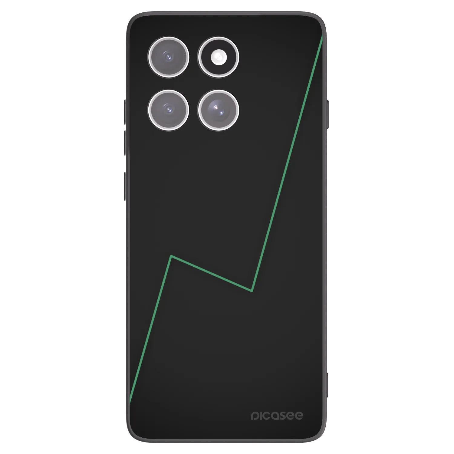 Picasee husă neagră din silicon pentru Motorola Edge 60 Pro - Consistency