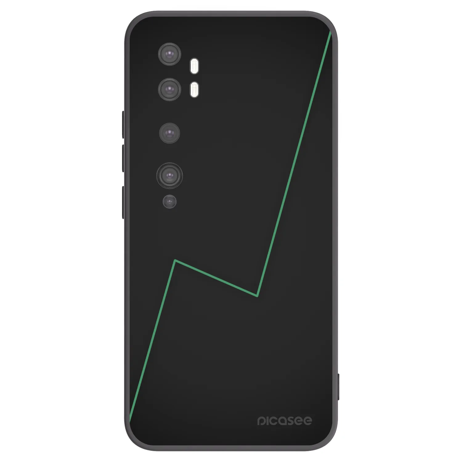 Picasee husă neagră din silicon pentru Xiaomi Mi Note 10 (Pro) - Consistency