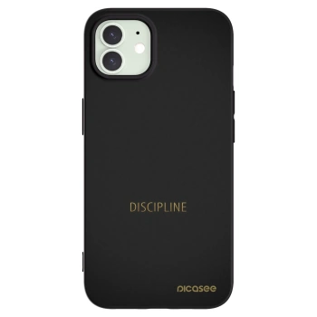 Picasee husă neagră din silicon pentru Apple iPhone 12 - Discipline