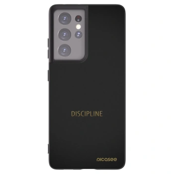 Picasee husă neagră din silicon pentru Samsung Galaxy S21 Ultra 5G G998B - Discipline