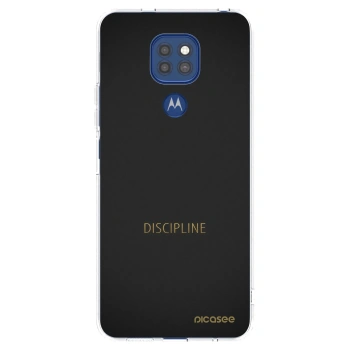 Picasee husă transparentă din silicon pentru Motorola Moto G9 Play - Discipline