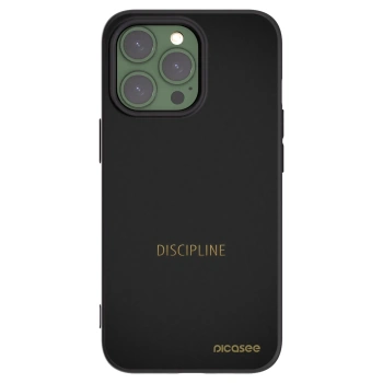 Picasee husă neagră din silicon pentru Apple iPhone 13 Pro - Discipline