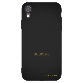 Picasee husă neagră din silicon pentru Apple iPhone XR - Discipline