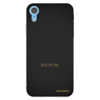 Picasee husă transparentă din silicon pentru Apple iPhone XR - Discipline