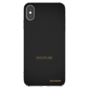 Picasee husă transparentă din silicon pentru Apple iPhone XS Max - Discipline