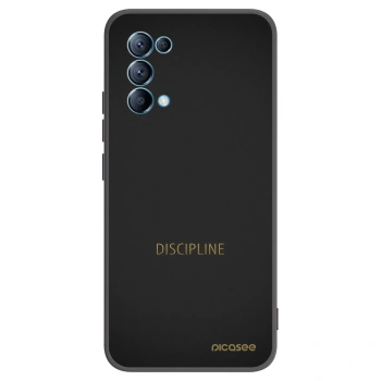Picasee husă neagră din silicon pentru OPPO A16s - Discipline
