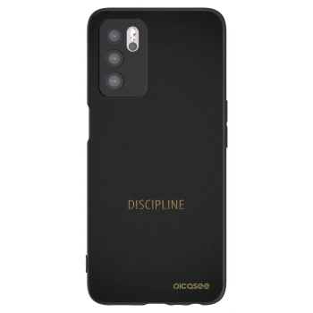 Picasee husă neagră din silicon pentru OPPO A16s - Discipline