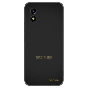 Picasee husă neagră din silicon pentru Vivo Y01 - Discipline