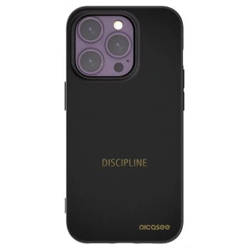 Picasee husă neagră din silicon pentru Apple iPhone 14 Pro - Discipline