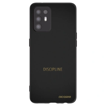 Picasee husă neagră din silicon pentru OPPO A94 5G - Discipline