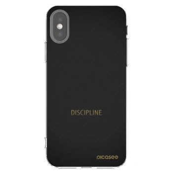 Picasee husă transparentă din silicon pentru Apple iPhone X/XS - Discipline