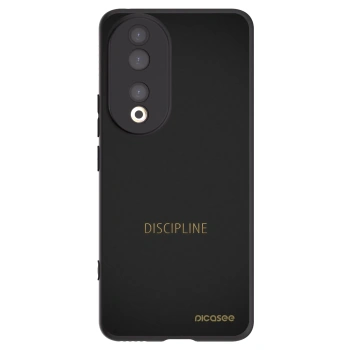 Picasee husă neagră din silicon pentru Honor 90 5G - Discipline