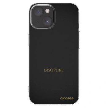Picasee husă transparentă din silicon pentru Apple iPhone 15 - Discipline