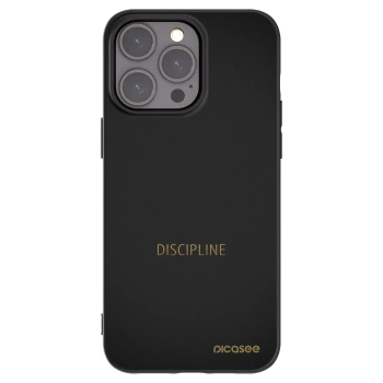 Picasee husă neagră din silicon pentru Apple iPhone 15 Pro Max - Discipline