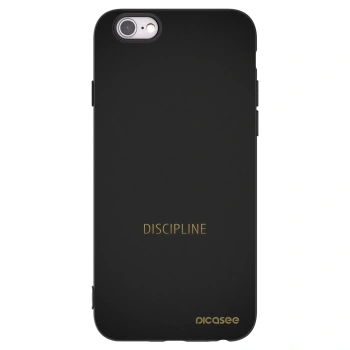 Picasee husă neagră din silicon pentru Apple iPhone 6/6S - Discipline